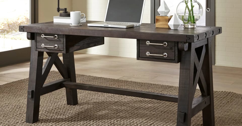 Yosemite Solid Wood Desk in Cafe