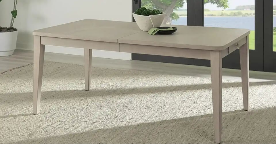 Camden Two Drawer Extendable Dining Table in Chai