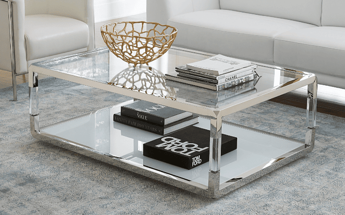 "Jasper” coffee table from Modus Furniture.