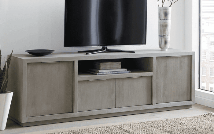 "Oxford” media console from Modus Furniture.